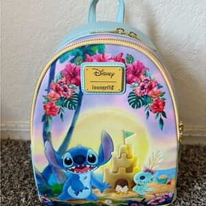 Loungefly Disney Stitch Floral backpack NWT